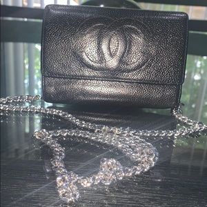 Chanel Wallet with Silver Chain